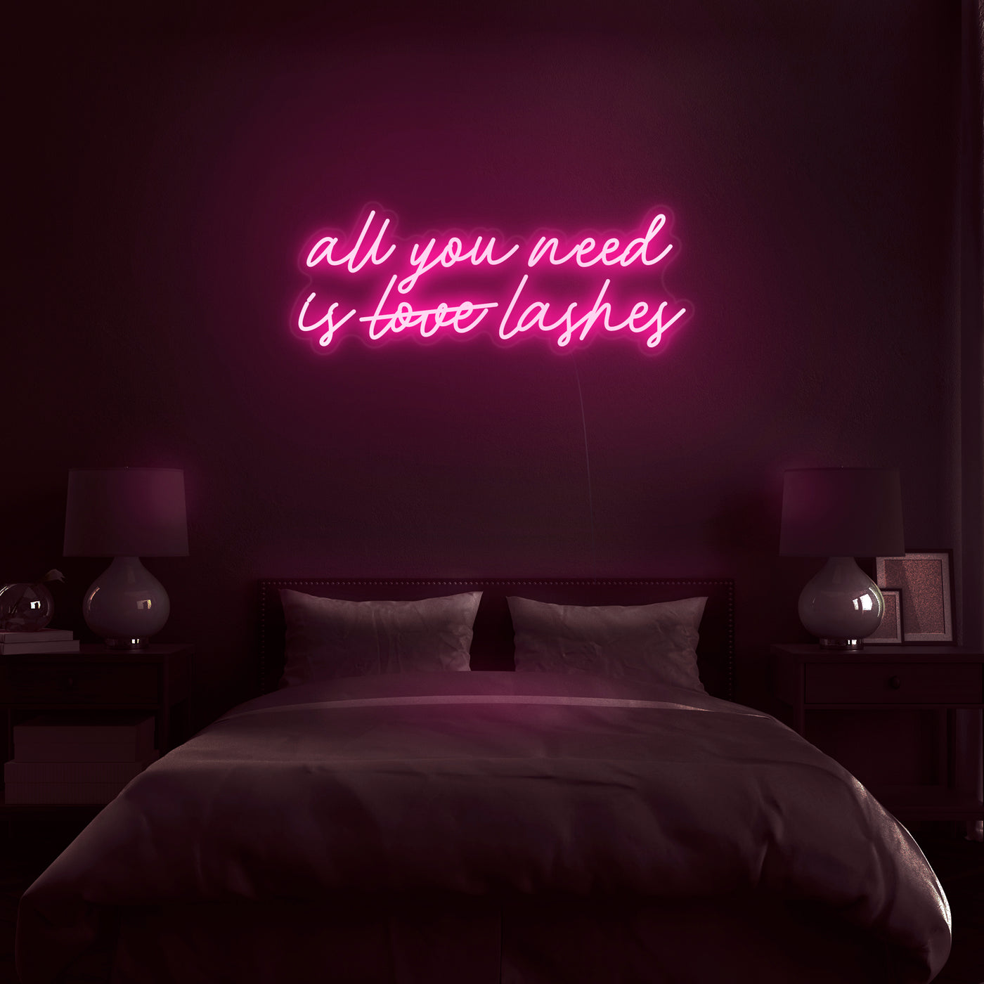 'All You Need Is Lashes' Neon Sign - Nuwave Neon