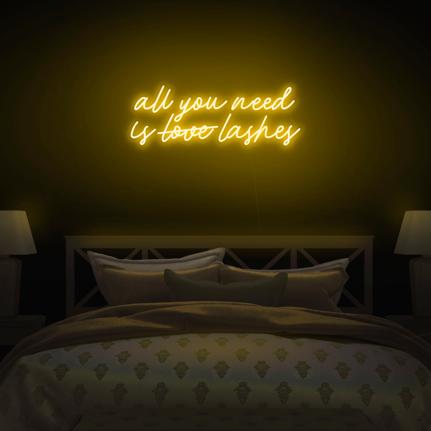 'All You Need Is Lashes' Neon Sign - Nuwave Neon