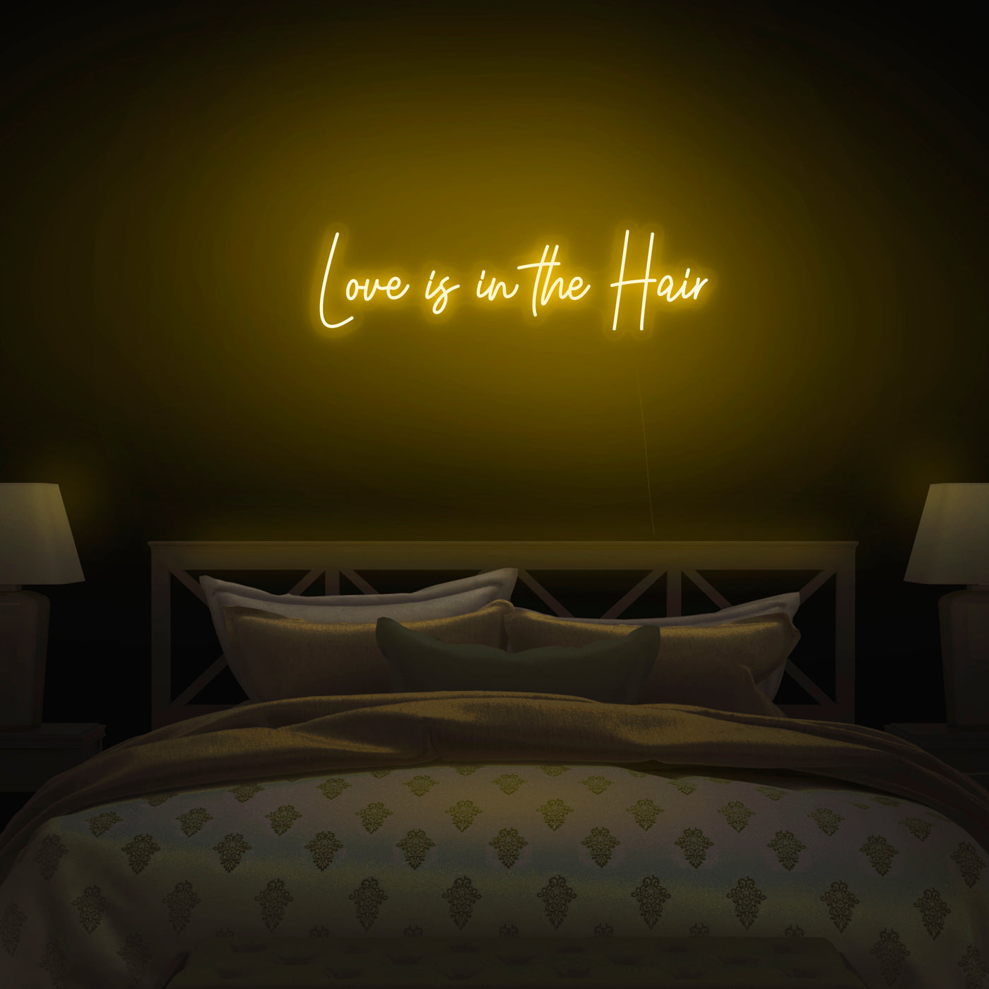 'Love Is In The Hair' Neon Sign - Nuwave Neon