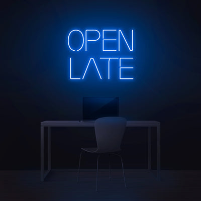 'Open Late' Neon Sign