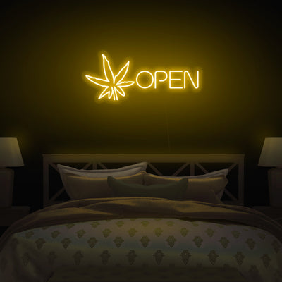 'Open Leaf' Neon Sign