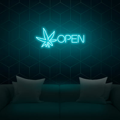 'Open Leaf' Neon Sign