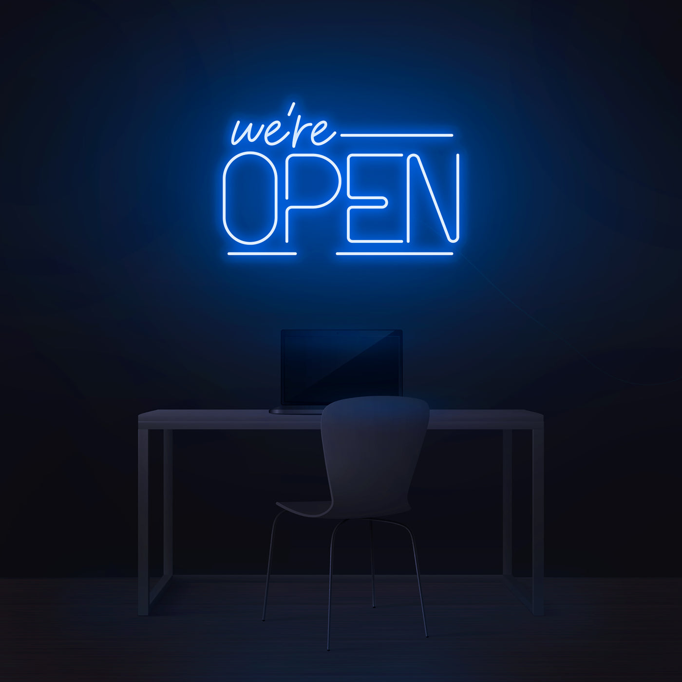 'We're Open' Neon Sign