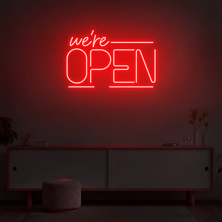 We Are Open Neon Sign Online| Fast Delivery We Are Open Neon Sign Online| Fast Delivery
