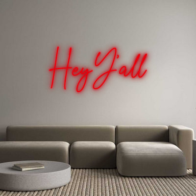 Your Custom Nuwave Neon: HeyY'all - Nuwave Neon