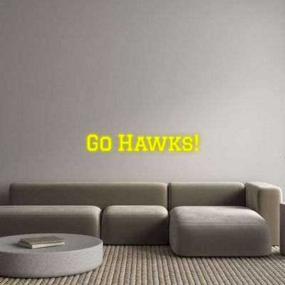 Your Custom AEG Nuwave Neon: Go Hawks! - Nuwave Neon