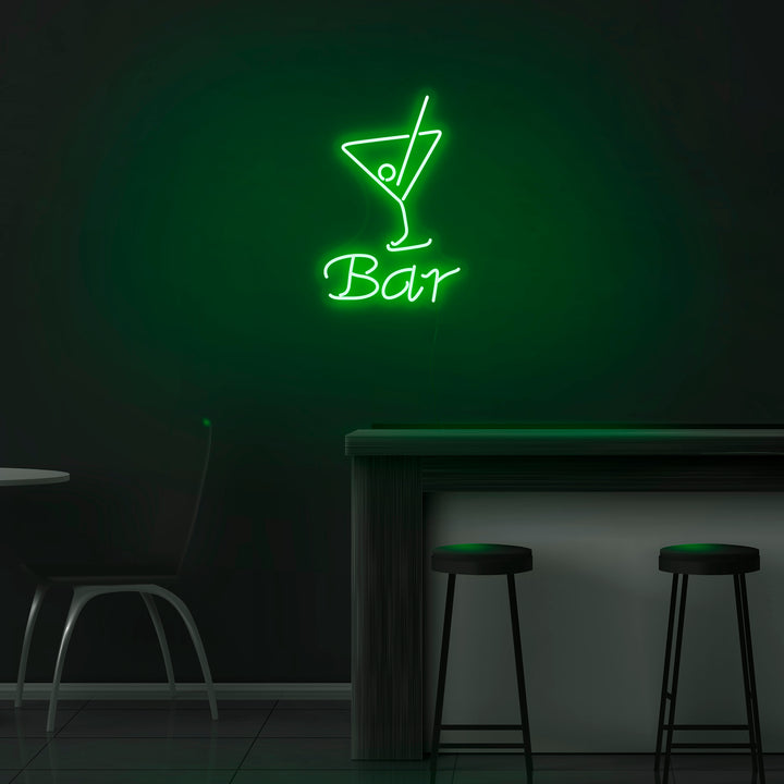 Bar V2 Neon Sign for your wedding, venue, or business by Nuwave Neon