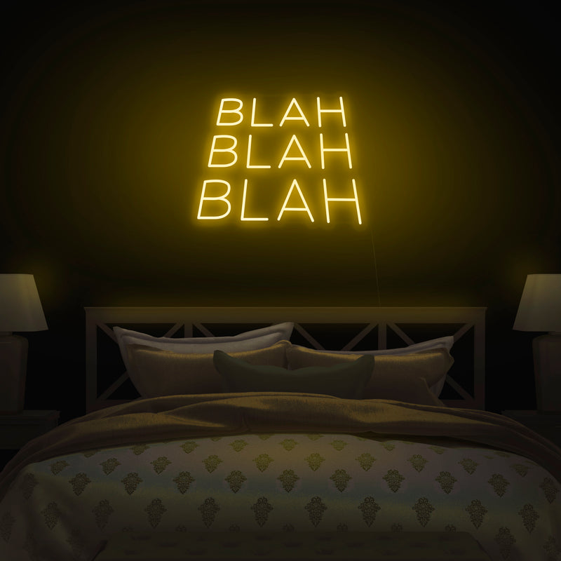 'Blah Blah Blah' Neon Sign - Nuwave Neon