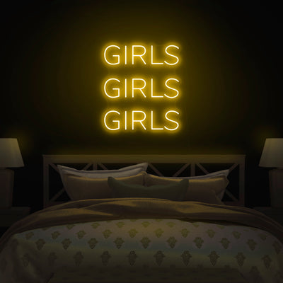 'Girls Girls Girls' Neon Sign - Nuwave Neon