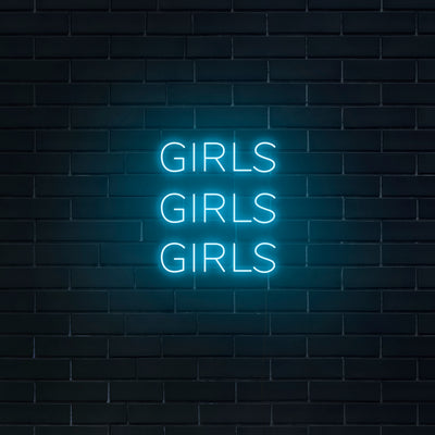 'Girls Girls Girls' Neon Sign - Nuwave Neon