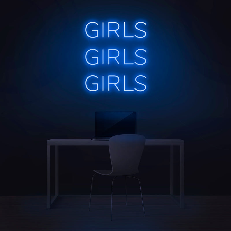 'Girls Girls Girls' Neon Sign - Nuwave Neon