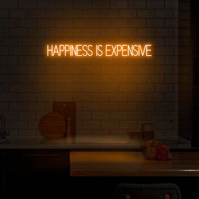 'Happiness Is Expensive' Neon Sign - Nuwave Neon