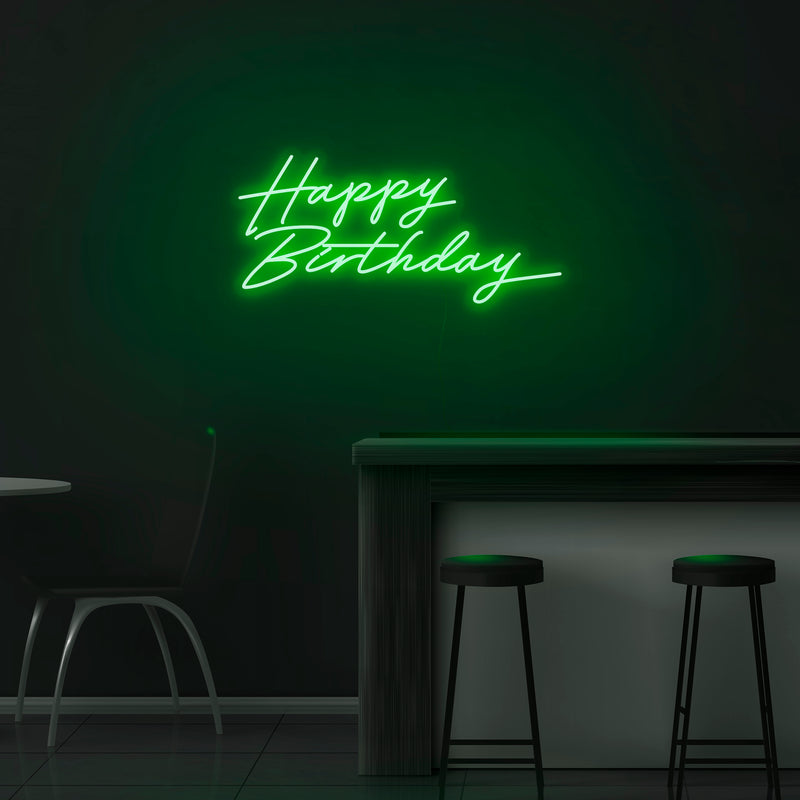 'Happy Birthday' Neon Sign - Nuwave Neon
