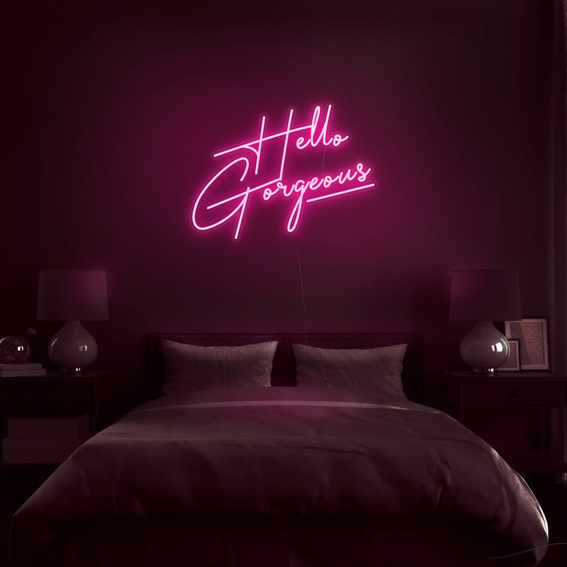 'Hello Gorgeous' V4 Neon Sign - Nuwave Neon