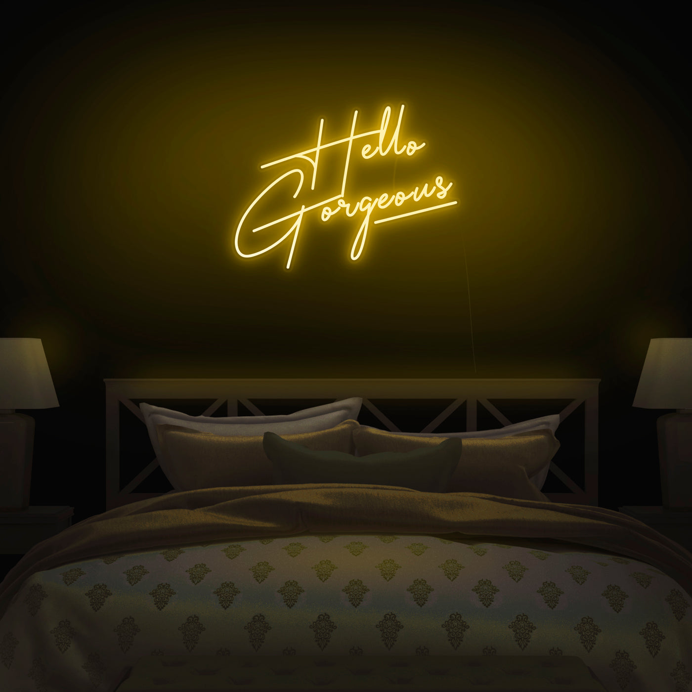 'Hello Gorgeous' V4 Neon Sign - Nuwave Neon