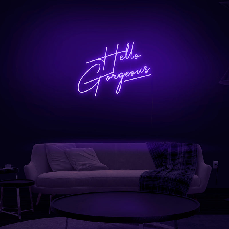 'Hello Gorgeous' V4 Neon Sign - Nuwave Neon