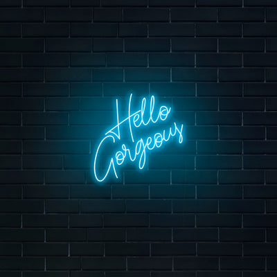 'Hello Gorgeous' V2 Neon Sign - Nuwave Neon