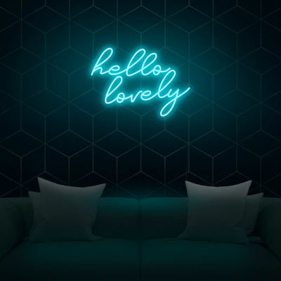 'Hello Lovely' Neon Sign - Nuwave Neon