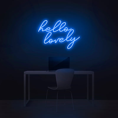 'Hello Lovely' Neon Sign - Nuwave Neon