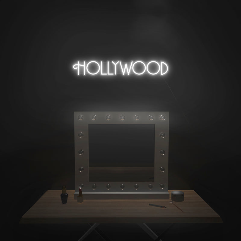 'Hollywood' V2 Neon Sign - Nuwave Neon