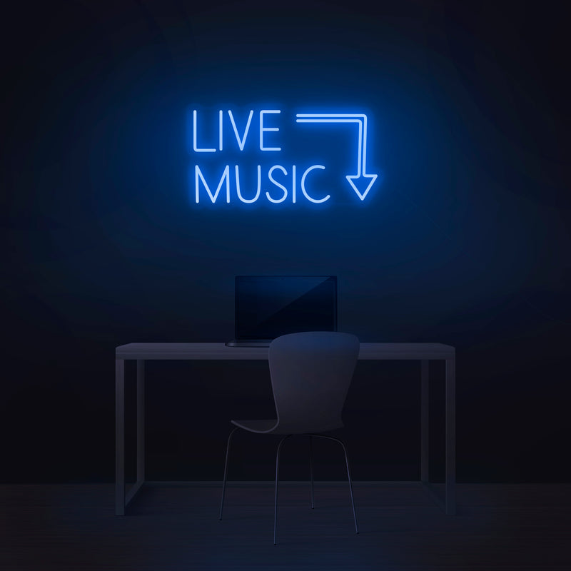 'Live Music' Neon Sign - Nuwave Neon
