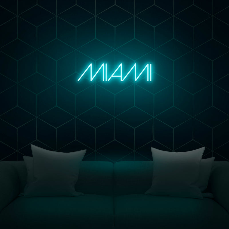 'Miami' Neon Sign - Nuwave Neon