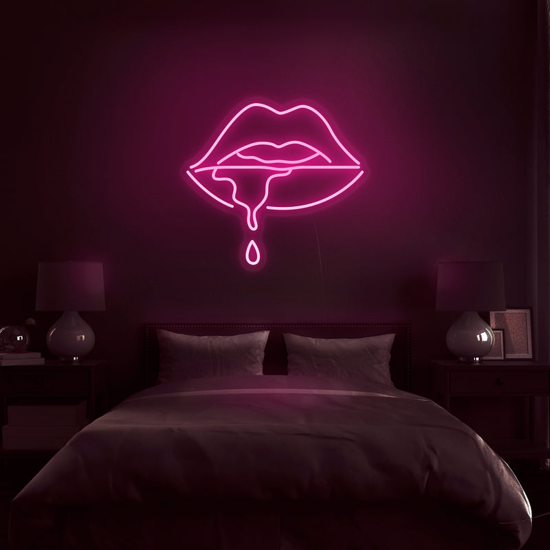 'Dripping Lips' Neon Sign - Nuwave Neon