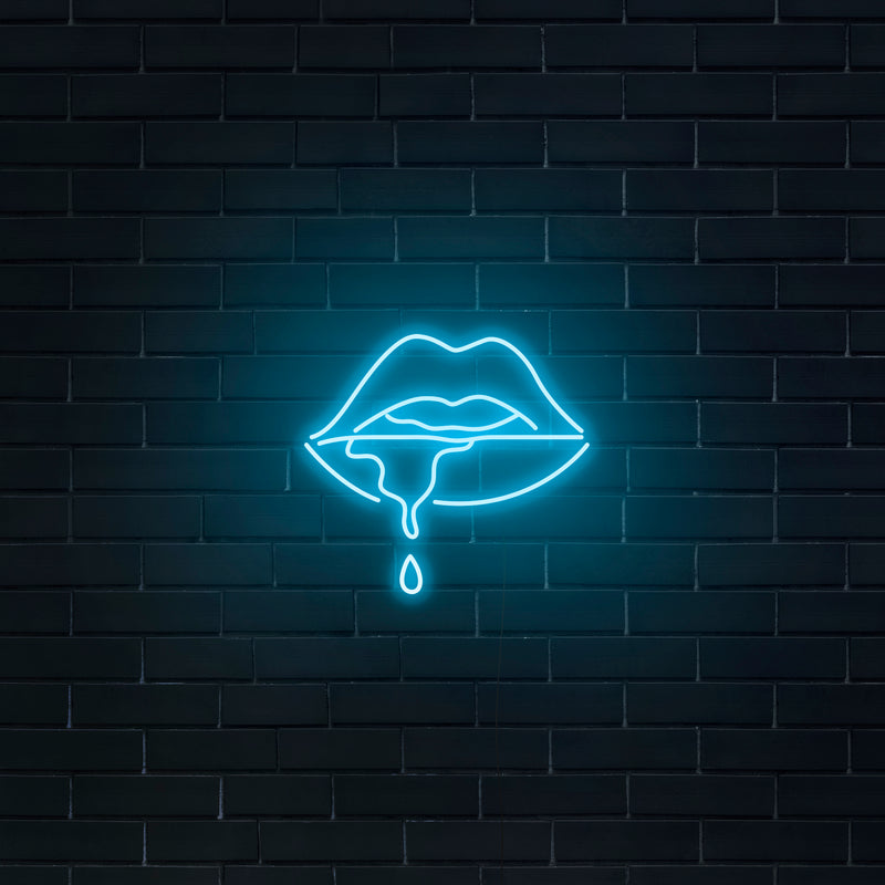 'Dripping Lips' Neon Sign - Nuwave Neon