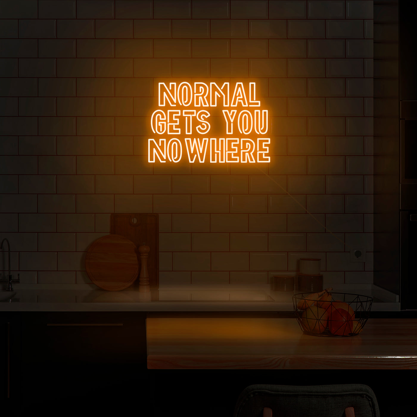 'Normal Gets You Nowhere' Neon Sign - Nuwave Neon