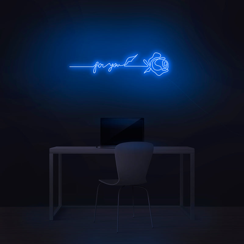'Rose For You' Neon Sign - Nuwave Neon
