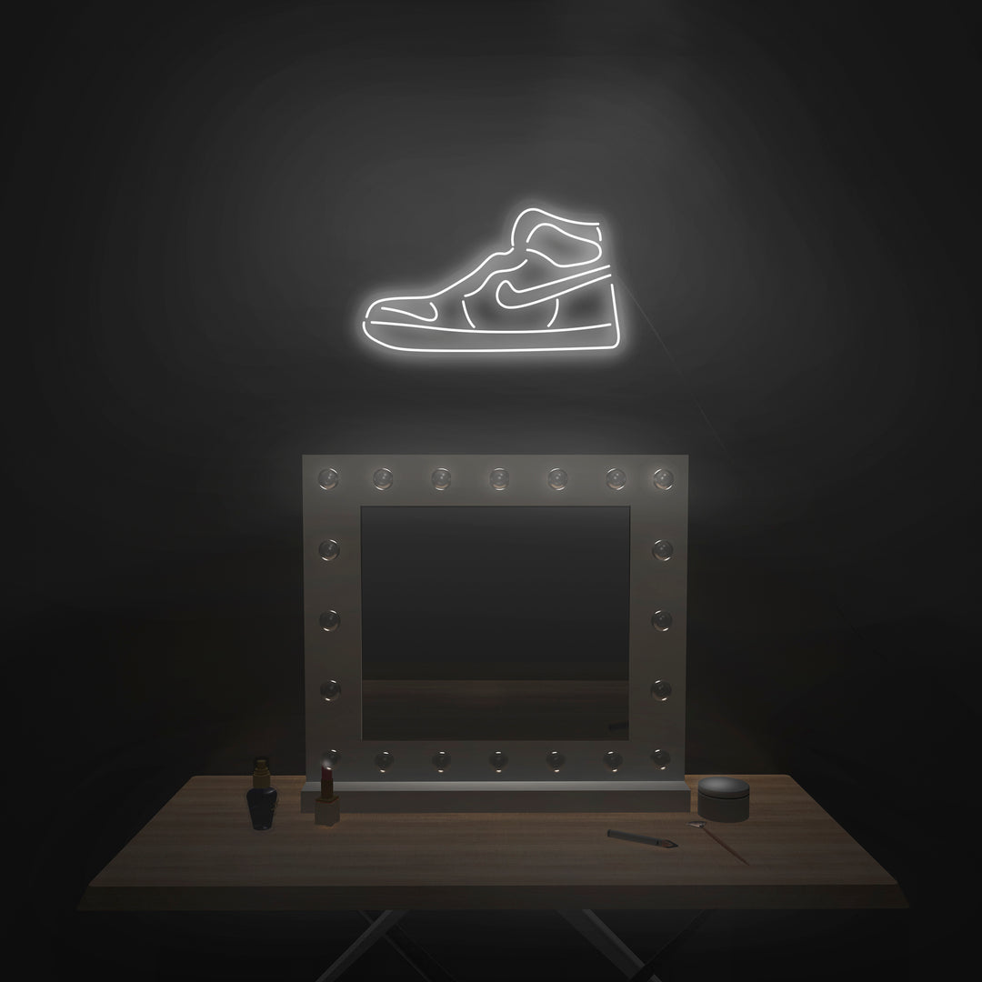 nike air jordan 1 neon sign