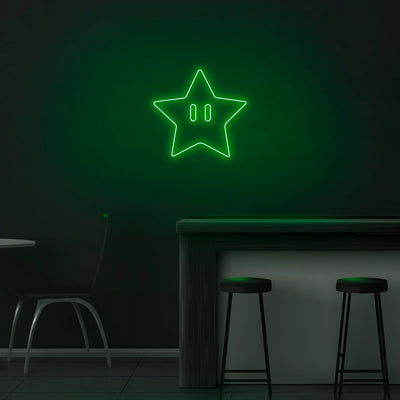 'Mario Star' Neon Sign - Nuwave Neon
