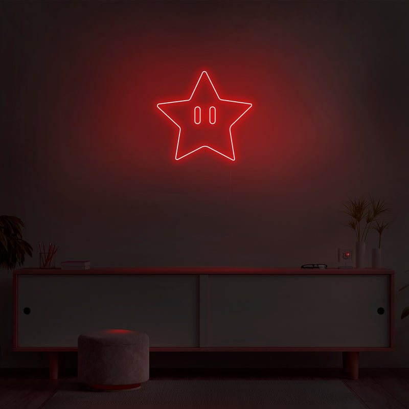 'Mario Star' Neon Sign - Nuwave Neon