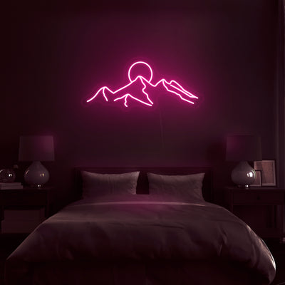 'Mountain Sunset' Neon Sign - Nuwave Neon