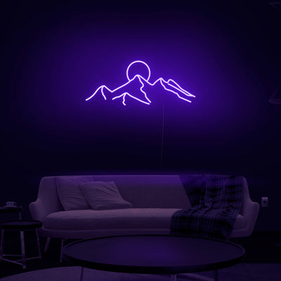 'Mountain Sunset' Neon Sign - Nuwave Neon