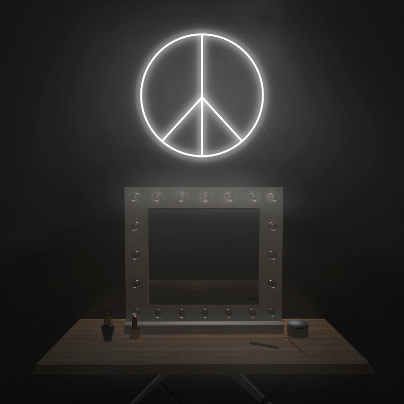 'Peace Sign' Neon Sign - Nuwave Neon