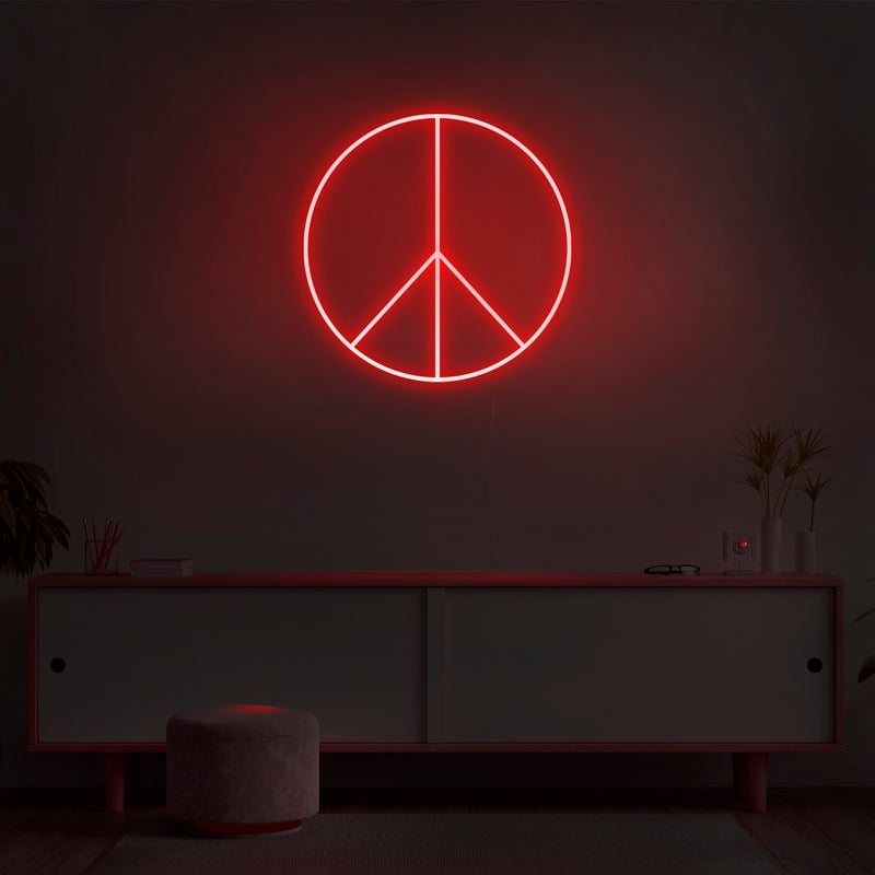'Peace Sign' Neon Sign - Nuwave Neon