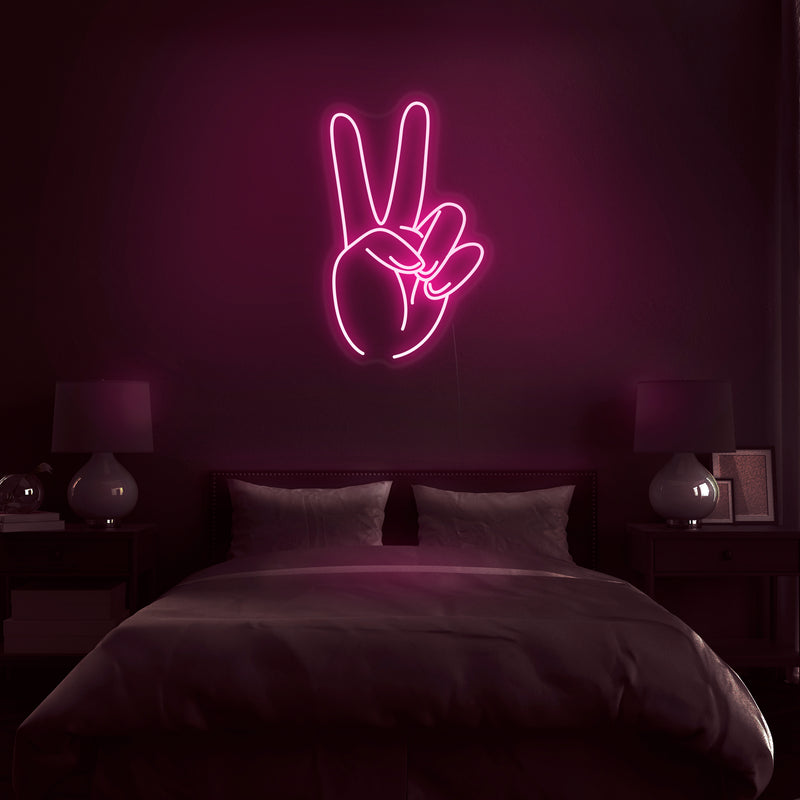 Peace And Love' Neon Sign - Nuwave Neon