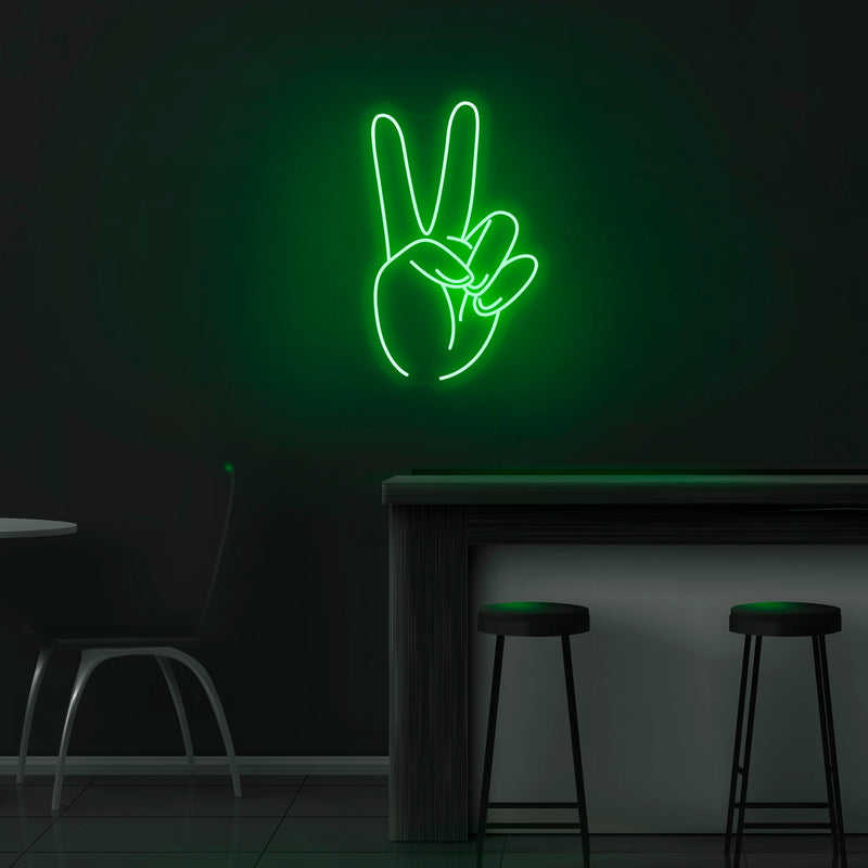 New,suitable Finger Neon Sign Lucky Gesture Neon Pink Neon Light Sign Hand  Shaped Neon Lights For Bedroom Bar