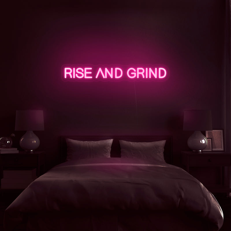 'Rise And Grind' Neon Sign - Nuwave Neon
