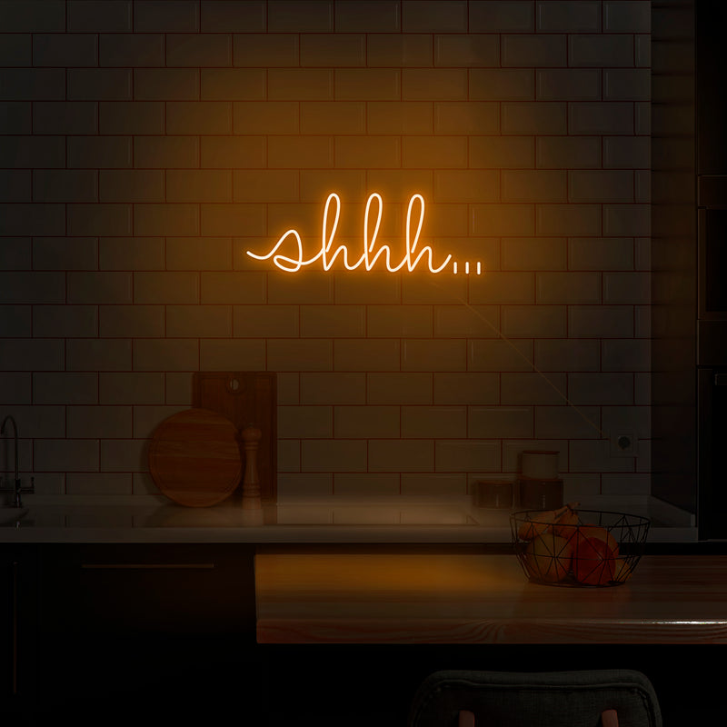 'Shhh..' Neon Sign - Nuwave Neon