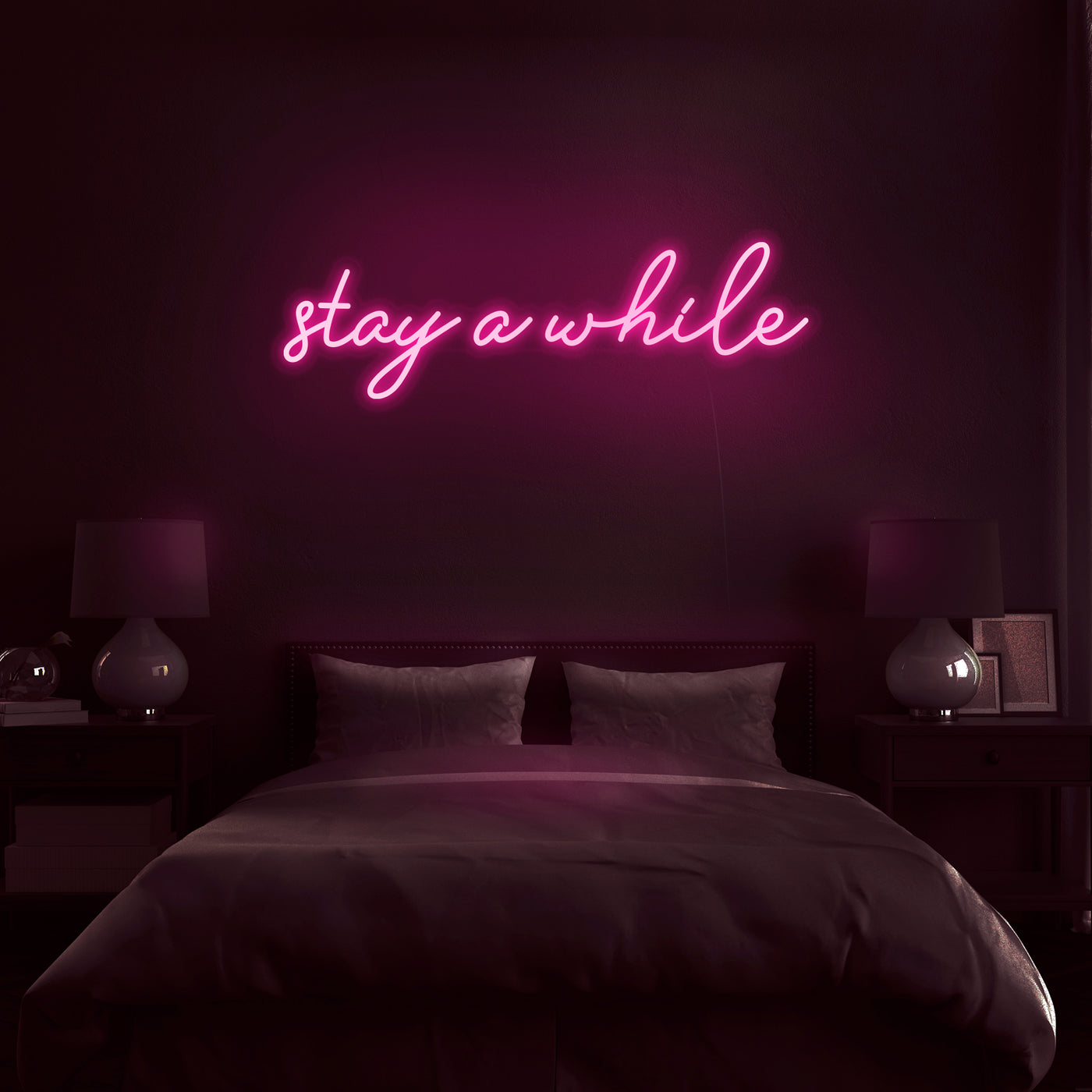 'Stay Awhile' Neon Sign - Nuwave Neon