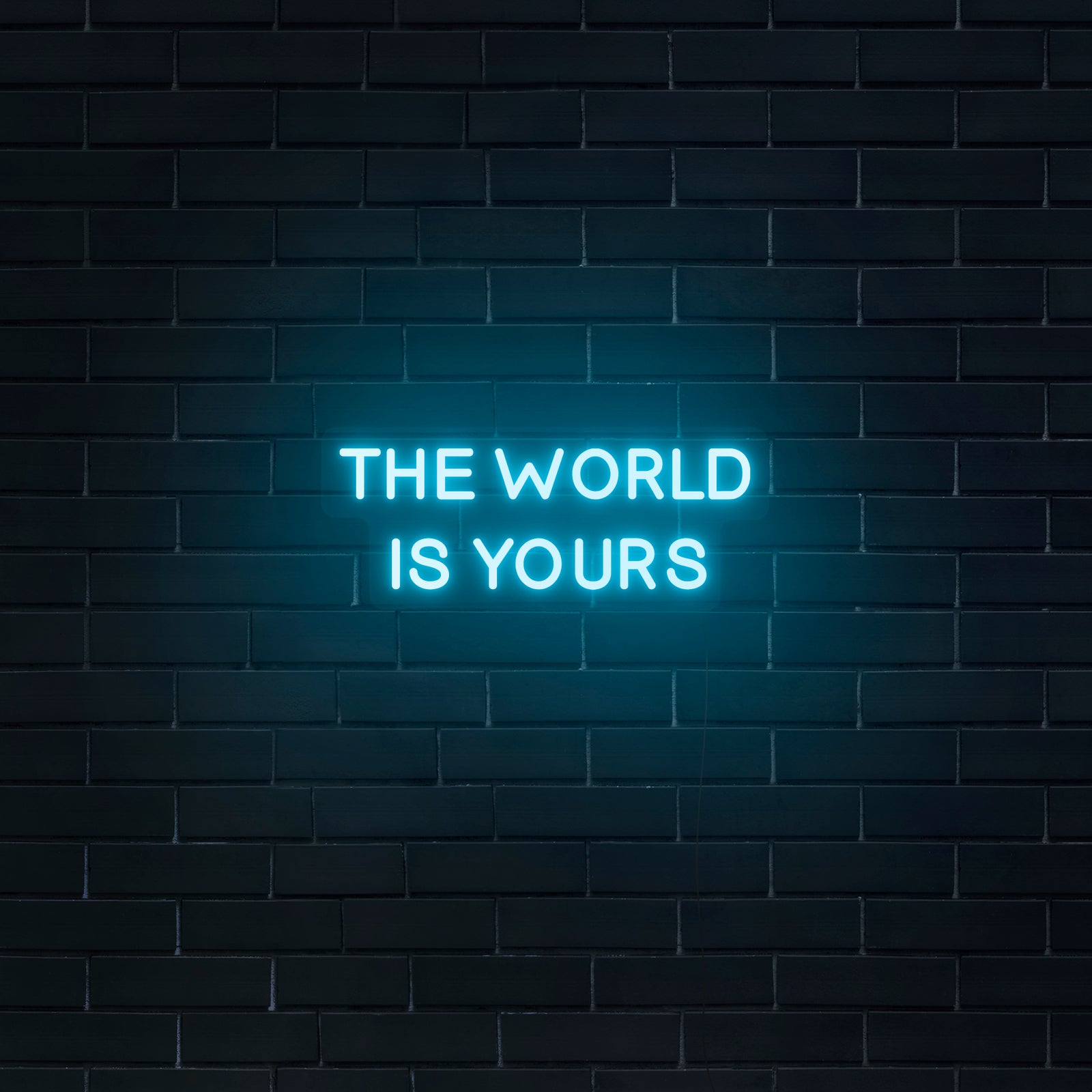 &lsquo;The World Is Yours&rsquo; Neon Sign | Nuwave Neon