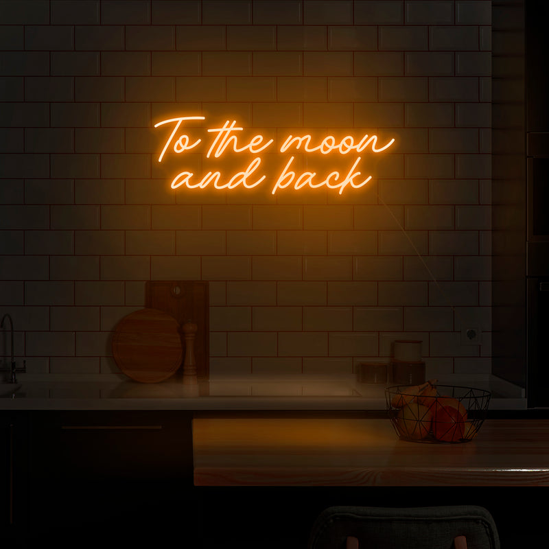 'To The Moon And Back' Neon Sign - Nuwave Neon